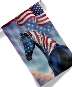 patriotic horse 4th of july independence day american flag tqn1260f 8378