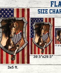 patriotic horse american flag tpt191f 1244