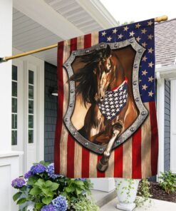 Patriotic Horse American Flag TPT191F