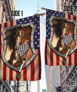 patriotic horse american flag tpt191f 3077
