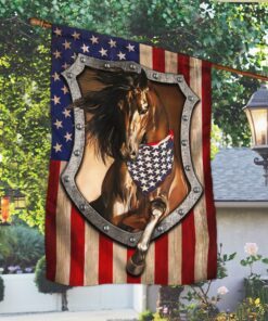 patriotic horse american flag tpt191f 3600
