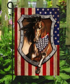 patriotic horse american flag tpt191f 7056