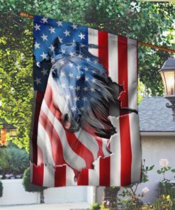 patriotic horse american flag tpt331f 1449