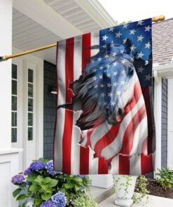 Patriotic Horse American Flag TPT331F