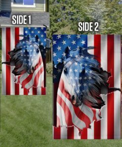 patriotic horse american flag tpt331f 4826