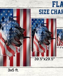 patriotic horse american flag tpt331f 6130