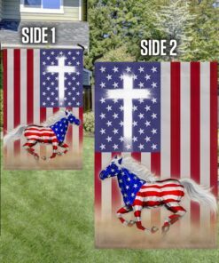 patriotic horse american flag tqn302f 6944