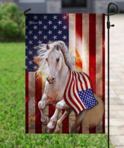 patriotic horse flag lha1564f 3945