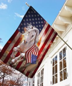 patriotic horse flag lha1564f 8857