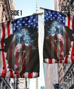 patriotic horse u.s flag lha1987f 1185