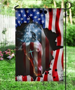 patriotic horse u.s flag lha1987f 1855