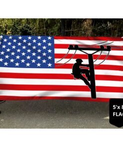 patriotic lineman american flag tqn223gf 7352