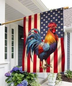 Patriotic Rooster American Flag TQN1389F