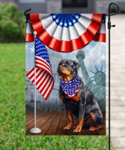 patriotic rottweiler 4th of july independence day american flag qnn525fv4 3942