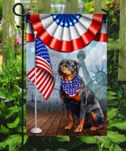 patriotic rottweiler 4th of july independence day american flag qnn525fv4 5026