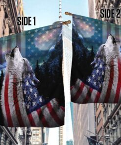patriotic wolf american us flag thb3827f 7421