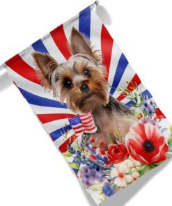 patriotic yorkshire terrier flowers 4th of july flag tqn1302fv1 5714