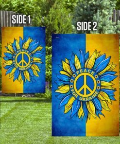peace for ukraine, sunflower ukraine flag tpt65f 1477