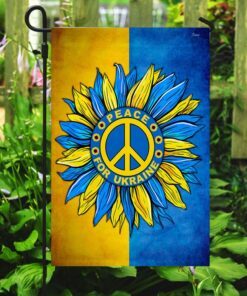 peace for ukraine, sunflower ukraine flag tpt65f 2225