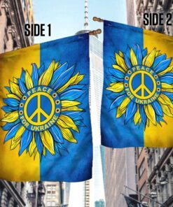 peace for ukraine, sunflower ukraine flag tpt65f 2987
