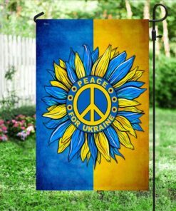 peace for ukraine, sunflower ukraine flag tpt65f 5097