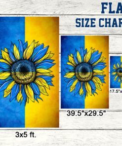 peace for ukraine, sunflower ukraine flag tpt65fv1 6994