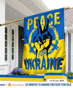 Peace For Ukraine Flag THH3842F