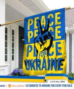Peace For Ukraine Flag THH3842Fv1