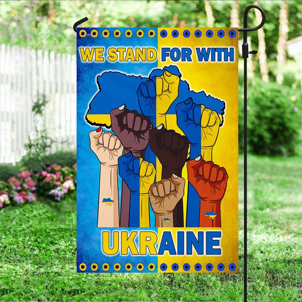 Peace For Ukraine Flag We Stand For With Ukraine MLN415F - Image 5