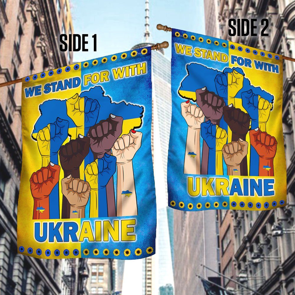 Peace For Ukraine Flag We Stand For With Ukraine MLN415F - Image 3