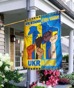 Peace For Ukraine Flag We Stand For With Ukraine MLN415F