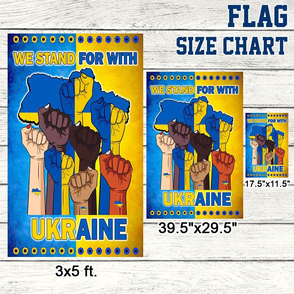 Peace For Ukraine Flag We Stand For With Ukraine MLN415F - Image 7