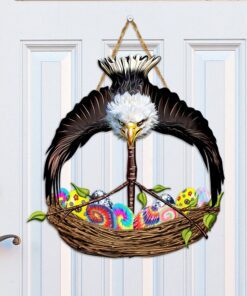 Peace Hippie Eagle Custom Wooden Sign Motherhood LNT43WD