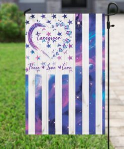 peace love care caregiver flag 1461