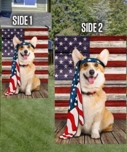 pembroke welsh corgi dog flag charming dog ntb216fv7 2369