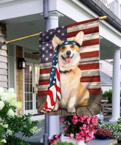 Pembroke Welsh Corgi Dog Flag Charming Dog NTB216Fv7