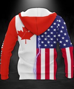 personalized 3d zip hoodie freedom convoy 2022 canadian trucker mandate freedom american canadian hoodie trl1792zhct 2106