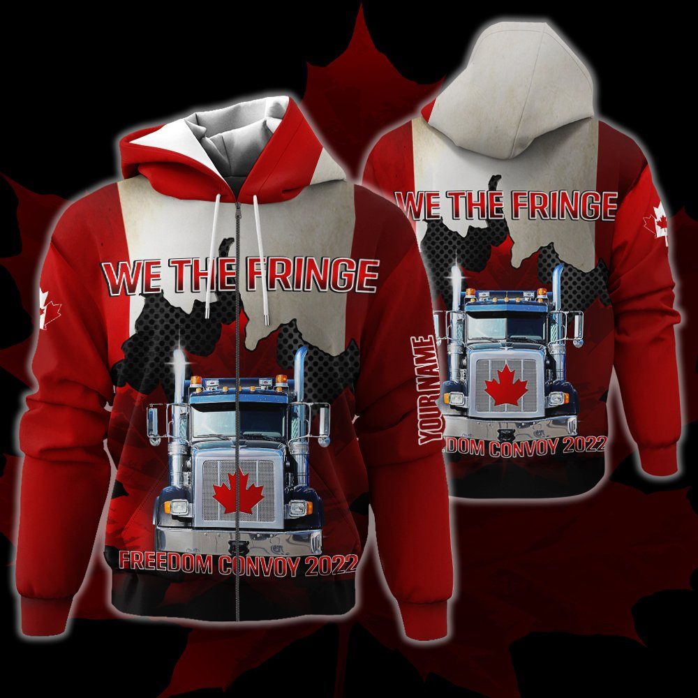 Personalized 3D Zip Hoodie Freedom Convoy 2022 We The Fringe BNT504ZHCT - Image 3