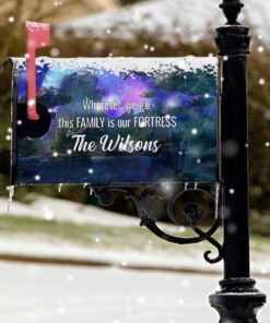 Personalized Avatar 2022 Mailbox Cover Our Family Is Our Fortress LNT676MBCT