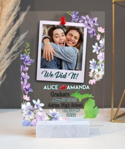 Personalized Best Friend Graduation We Did It Photo Gifts Acrylic Sign PN0104AS