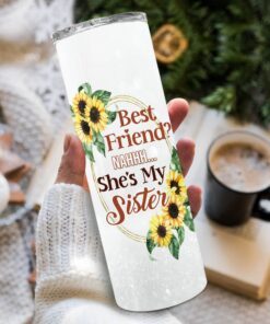 personalized bff skinny tumbler 20oz she is my sister pn0504st 8371