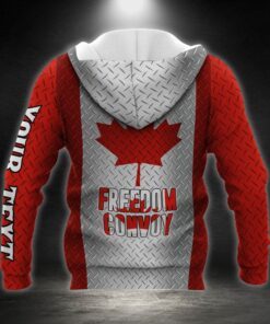 personalized canadian truck. truckers for freedom. freedom convoy canada 3d zip hoodie thb3760zhv1ct 1525