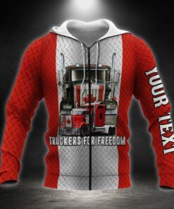 personalized canadian truck. truckers for freedom. freedom convoy canada 3d zip hoodie thb3760zhv1ct 5608