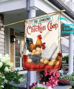 Personalized Chicken Coop Flag