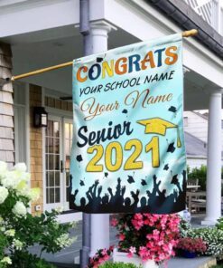 Personalized Congrats Senior 2021 Flag