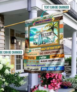 Personalized Custom Camping Flag Flagwix™ Camping Rules Flag