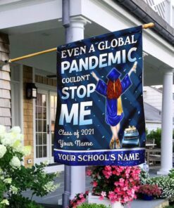 Personalized Custom Graduation Flag Flagwix™ Happy Graduation. Class Of 2021 Girl Flag