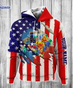 personalized custom texas 3d zip hoodie rose nnt291zhct 1821