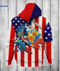 personalized custom texas 3d zip hoodie rose nnt291zhct 7333