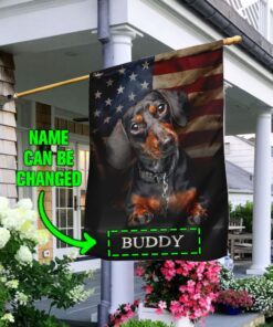 Personalized Dachshund Flag